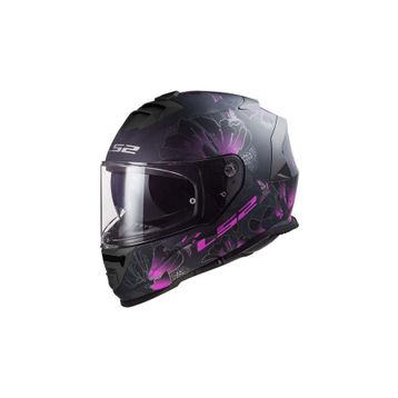 LS2 Storm 2 Burst Full Face Mor Siyah Motosiklet Kaskı