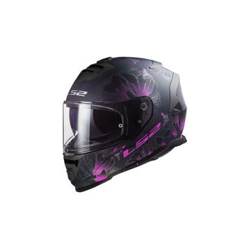 LS2 Storm 2 Burst Full Face Mor Siyah Motosiklet Kaskı