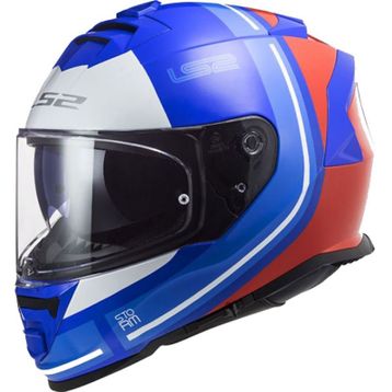 LS2 Storm 2 Slant Full Face Mavi Kırmızı Motosiklet Kaskı