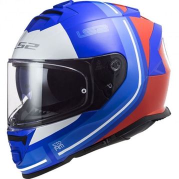 LS2 Storm 2 Slant Full Face Mavi Kırmızı Motosiklet Kaskı