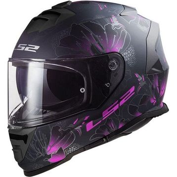 LS2 Storm Full Face Siyah Motosiklet Kaskı