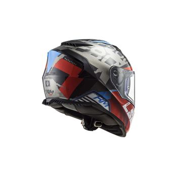 LS2 Storm Sprinter Full Face Siyah Kırmızı Motosiklet Kaskı