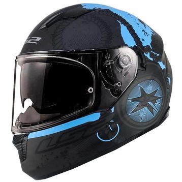 LS2 Stream Evo Viator Full Face Siyah Motosiklet Kaskı