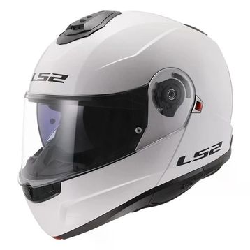 LS2 Strobe 2 Beyaz Çene Açılır Motor Kaskı