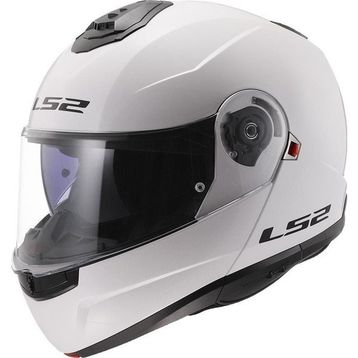 LS2 Strobe 2 Beyaz Çene Açılır Motor Kaskı
