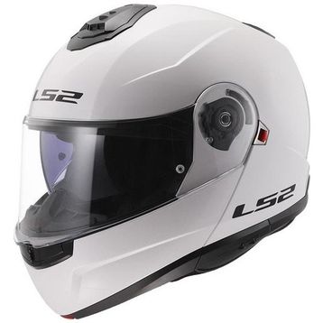 LS2 Strobe 2 Beyaz Çene Açılır Motor Kaskı