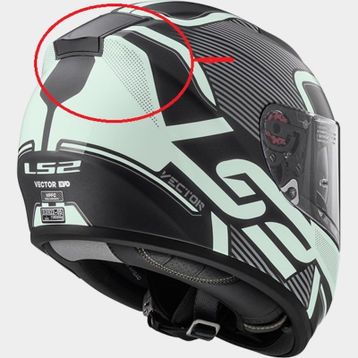 LS2 Vector Mat Siyah Arka Havalandırma
