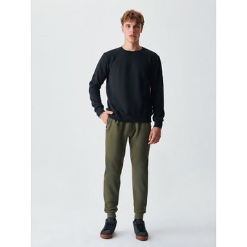 LTB 0112186163610680000 Basic Bisiklet Yaka Siyah Sweatshirt