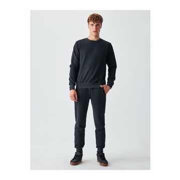 LTB 0112186163610680000 Basic Bisiklet Yaka Siyah Sweatshirt