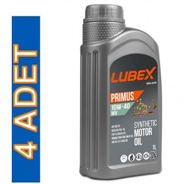 Lubex Primus MV 10W-40 1 lt 4'lü Sentetik Motor Yağı