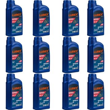 Lubex Rapidus 15W-40 1 L 12'li 4 Zamanlı Motosiklet Yağı
