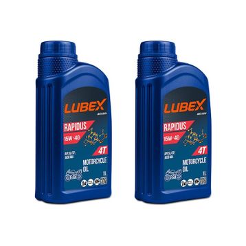 Lubex Rapidus 15W-40 1 L 2'li 4 Zamanlı Motosiklet Yağı