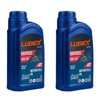 Lubex Rapidus 15W-40 1 L 2'li 4 Zamanlı Motosiklet Yağı