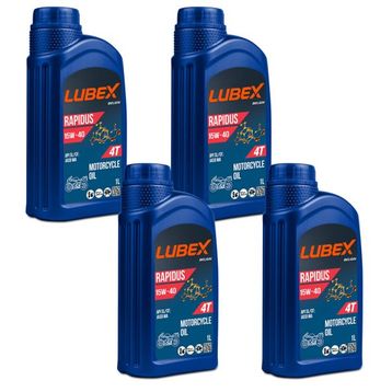 Lubex Rapidus 15W-40 1 L 4'lü 4 Zamanlı Motosiklet Yağı