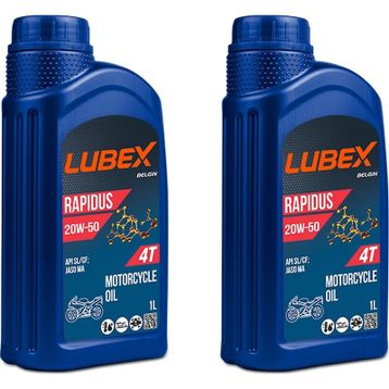 Lubex Rapidus 20W-50 1 L 2'li 4 Zamanlı Motosiklet Yağı