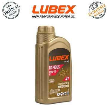 Lubex Rapidus FS 15W-50 1 Lt 4 Zamanlı Motosiklet Yağı