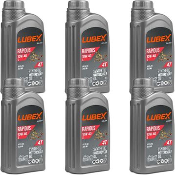 Lubex Rapidus S 10W-40 1 Lt 6'lı 4 Zamanlı Motosiklet Yağı