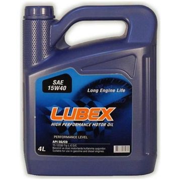 Lubex SAE 15W-40 4 lt Motor Yağı