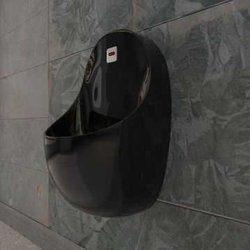 Lucco Avva Fotoselli Siyah 36 cm Pisuvar