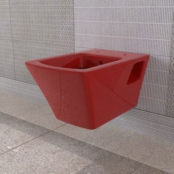 Lucco Loop Kırmızı 53 cm Asma Klozet