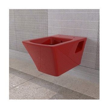 Lucco Loop Kırmızı 53 cm Asma Klozet