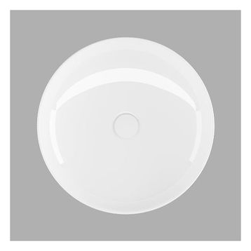 Lucco Lucente Beyaz 43 cm Tezgah Üstü Oval Lavabo