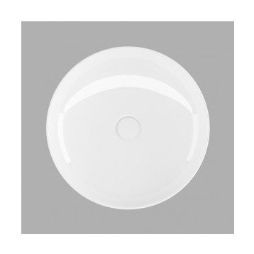 Lucco Lucente Beyaz 43 cm Tezgah Üstü Oval Lavabo