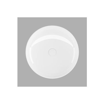 Lucco Lucente Beyaz 43 cm Tezgah Üstü Oval Lavabo