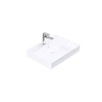 Lucco Stance 60 cm Beyaz Konsollu Dikdörtgen Lavabo