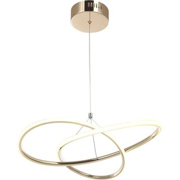 Lucea 80231-02-PB1-FG Leves 50W Büyük Boy Altın Ledli Tekli Avize
