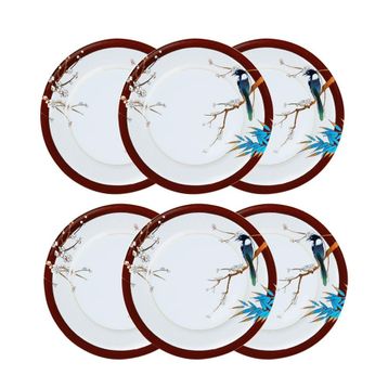 Lucky Art Alysia 6 lı 28 cm Servis Tabağı