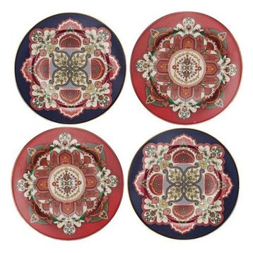 Lucky Art Etro Bone 4’lü 27 cm Servis Tabağı Seti
