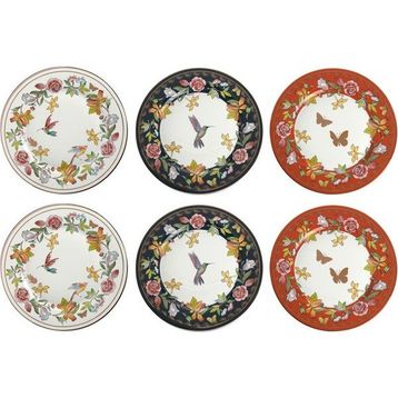 Lucky Art Evelyn Bone 27 cm 6'lı Tabak Seti