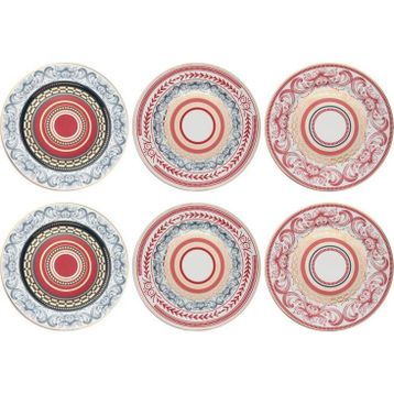 Lucky Art Lancelot Bone 20 cm 6'lı Tabak Seti