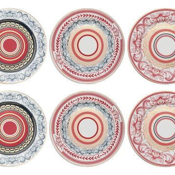 Lucky Art Lancelot Bone 20 cm 6'lı Tabak Seti