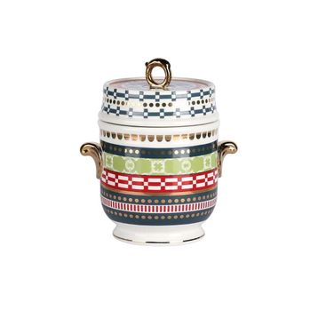 Lucky Art Lancelot New Bone China Porselen Kulplu 16 cm Kavanoz