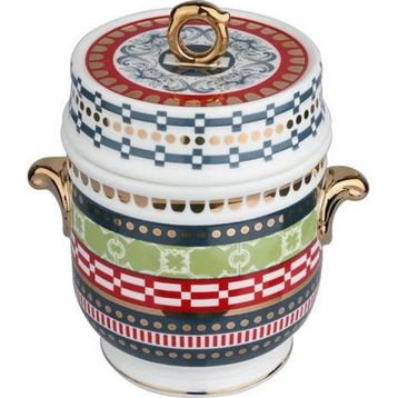 Lucky Art Lancelot New Bone China Porselen Kulplu 16 cm Kavanoz