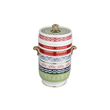Lucky Art Lancelot New Bone China Porselen Kulplu 18 cm Kavanoz