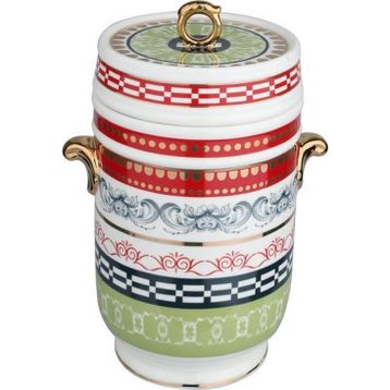 Lucky Art Lancelot New Bone China Porselen Kulplu 18 cm Kavanoz