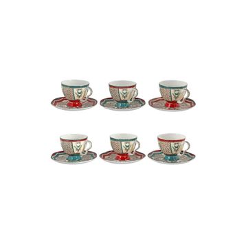 Lucky Art Liora Bone 6'lı Çay Fincanı Seti
