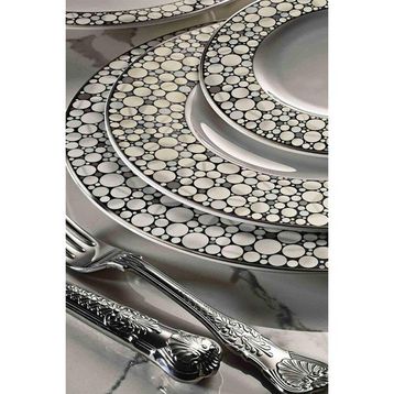 Lucky Art Royal Canterbury Lawrance Silver Pearl 72 Parça Yemek Takımı