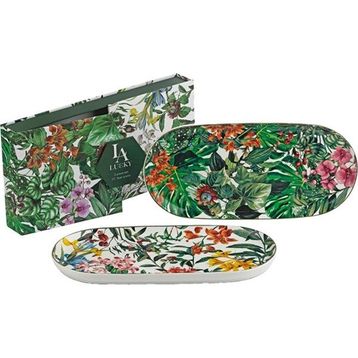 Lucky Art Violette Bone 2'li Oval Tabak Seti