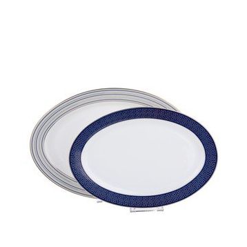 Lucky Art Wılhemla Bone Serısı 2'li Oval Tabak Seti