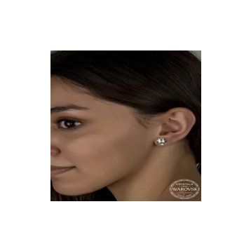 Lucky Swarovski Crystal Taşlı Gümüş Çivili Kadın Küpe