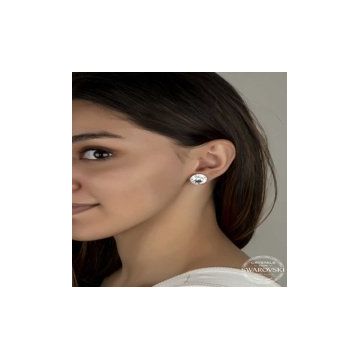 Lucky Swarovski Crystal Taşlı Gümüş Çivili Kadın Küpe