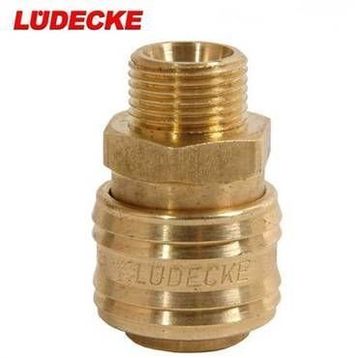 Lüdecke ES14 A 1/4 inç Erkek Stoper Gövde
