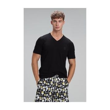 Lufian 111020145 Siyah Tuna Modern Grafik Erkek T-shirt