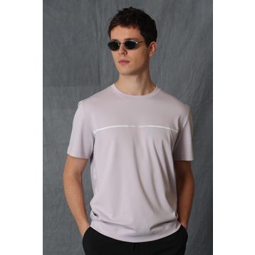 Lufian 111020156 Lila Carny Basic Erkek T-Shirt