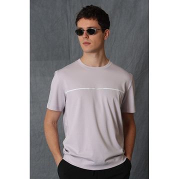 Lufian 111020156 Lila Carny Basic Erkek T-Shirt
