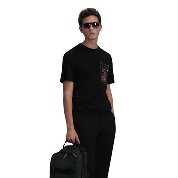 Lufian 111020202 Siyah Erkek T-shirt